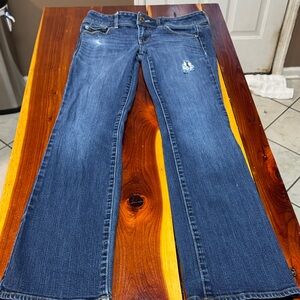 American Eagle Outfitters Dark Slim Boot Flare Jeans H11